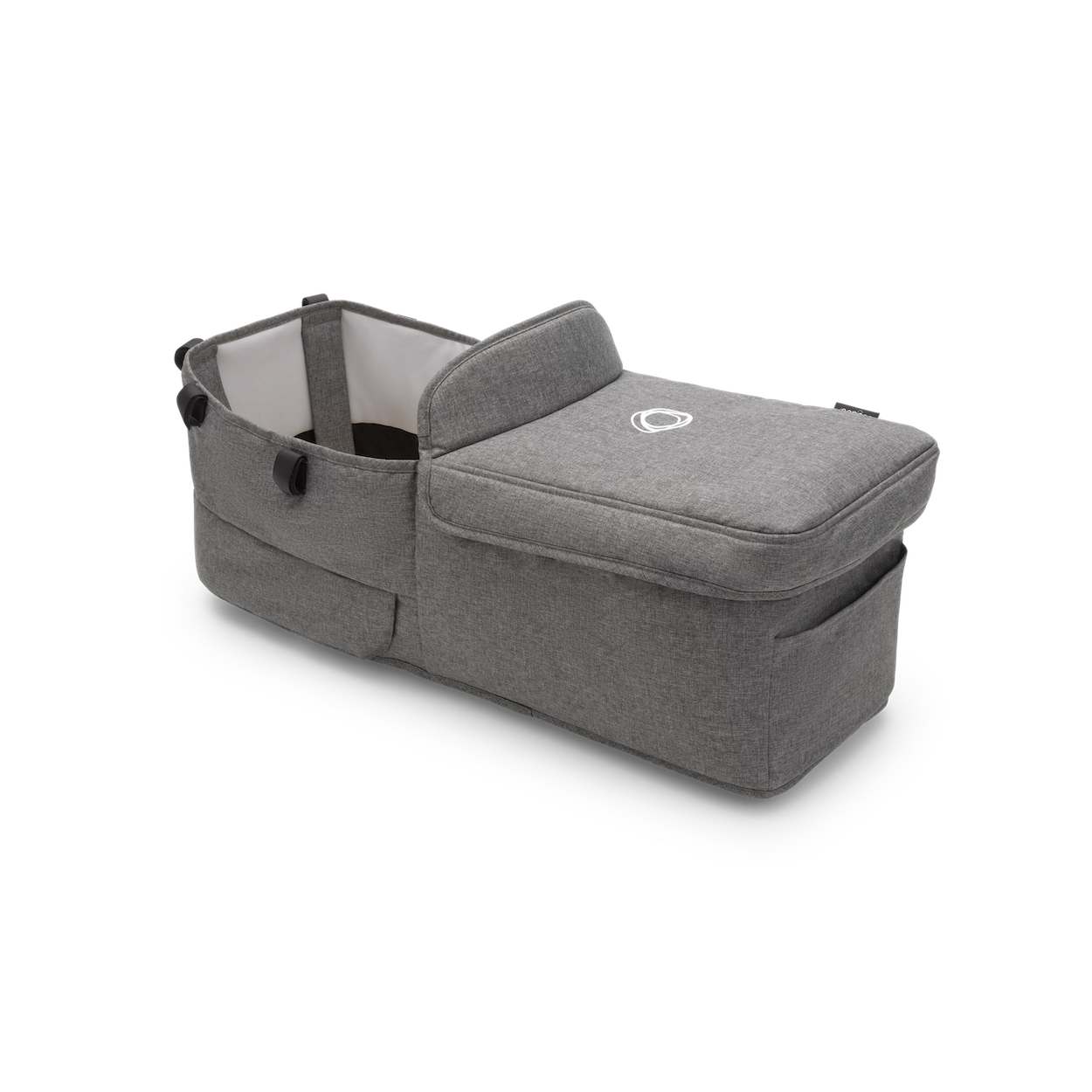 Donkey 5 Bassinet Fabric Set Complete Stroller Accessories Bugaboo Grey Mélange