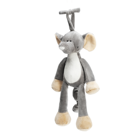 Teddykompaniet Musical Plush Animal Security Blankets Tri Action Toys Elephants