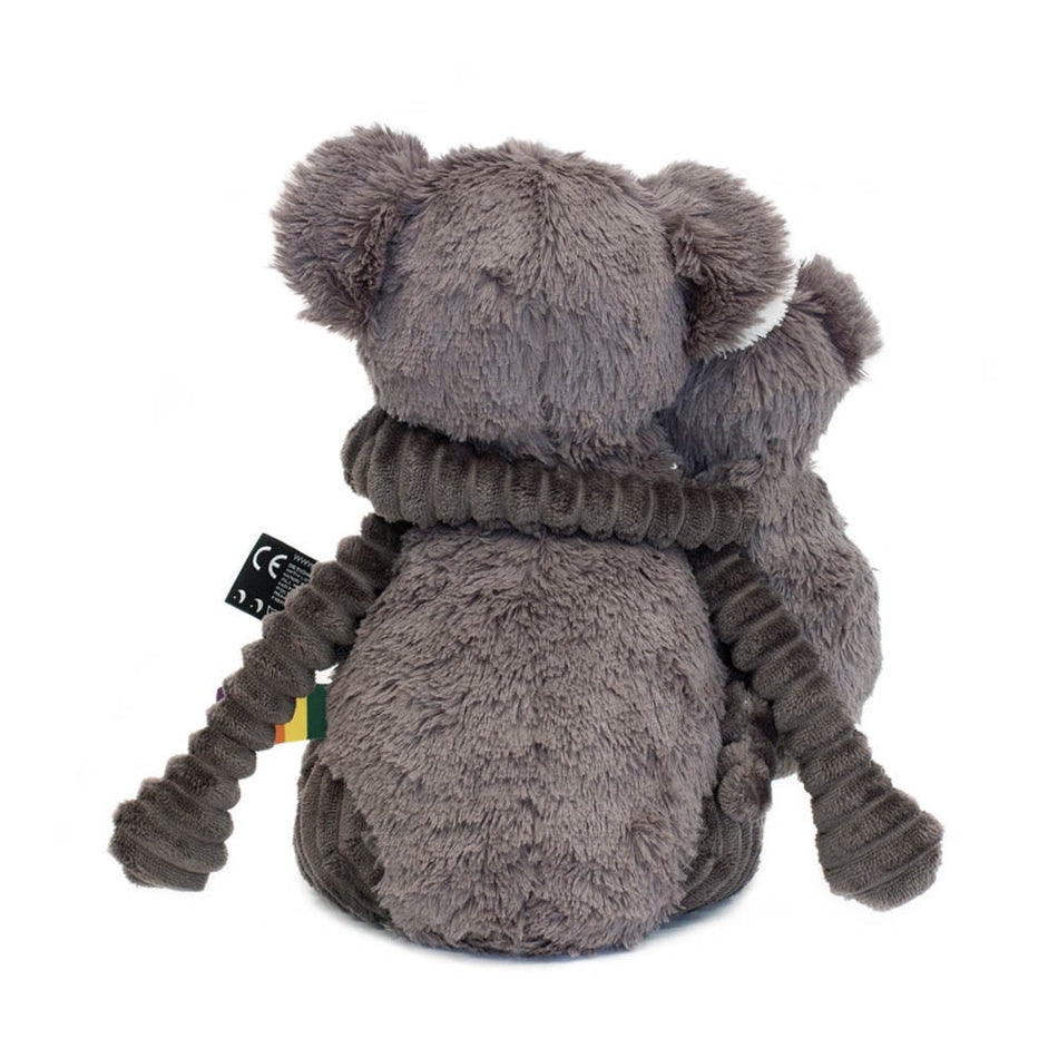 Les Deglingos Ptipotos Trankilou the koala mother and her grey baby Toys - Infant Tri Action Toys