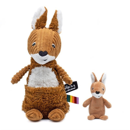 Les Deglingos Ptipotos Allezou the Kangaroo w/ Baby, Brown Toys - Infant Tri Action Toys