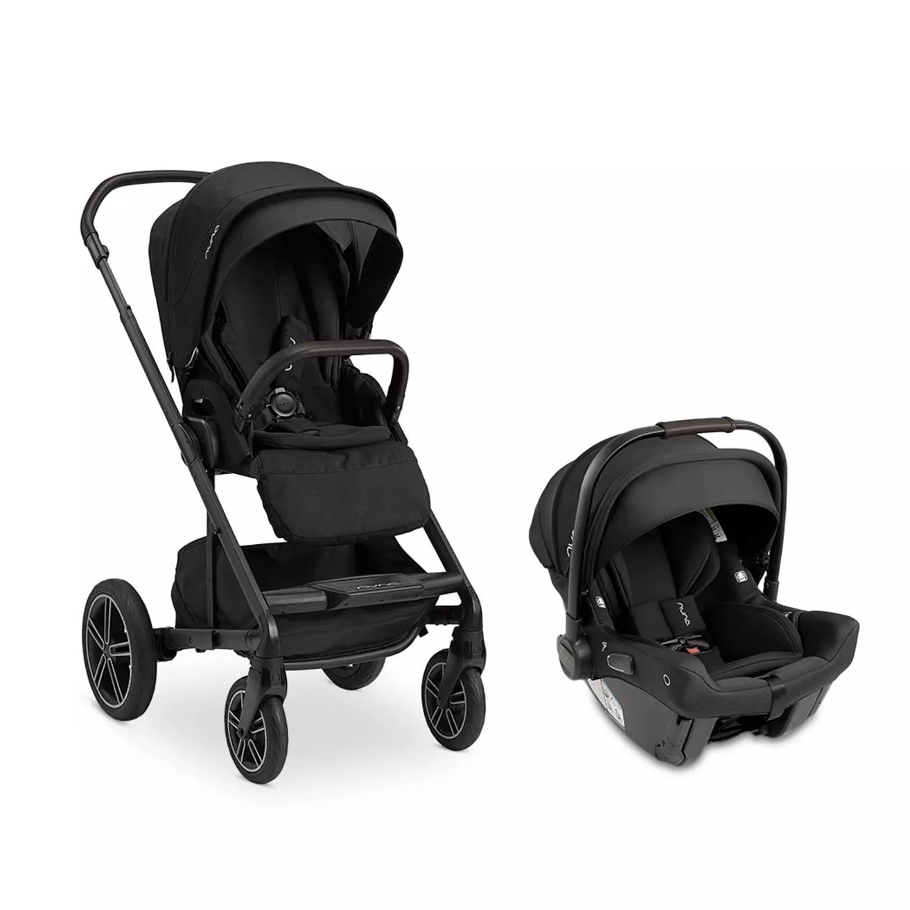 Nuna MIXX Next + PIPA urbn Travel System - Caviar / Cognac