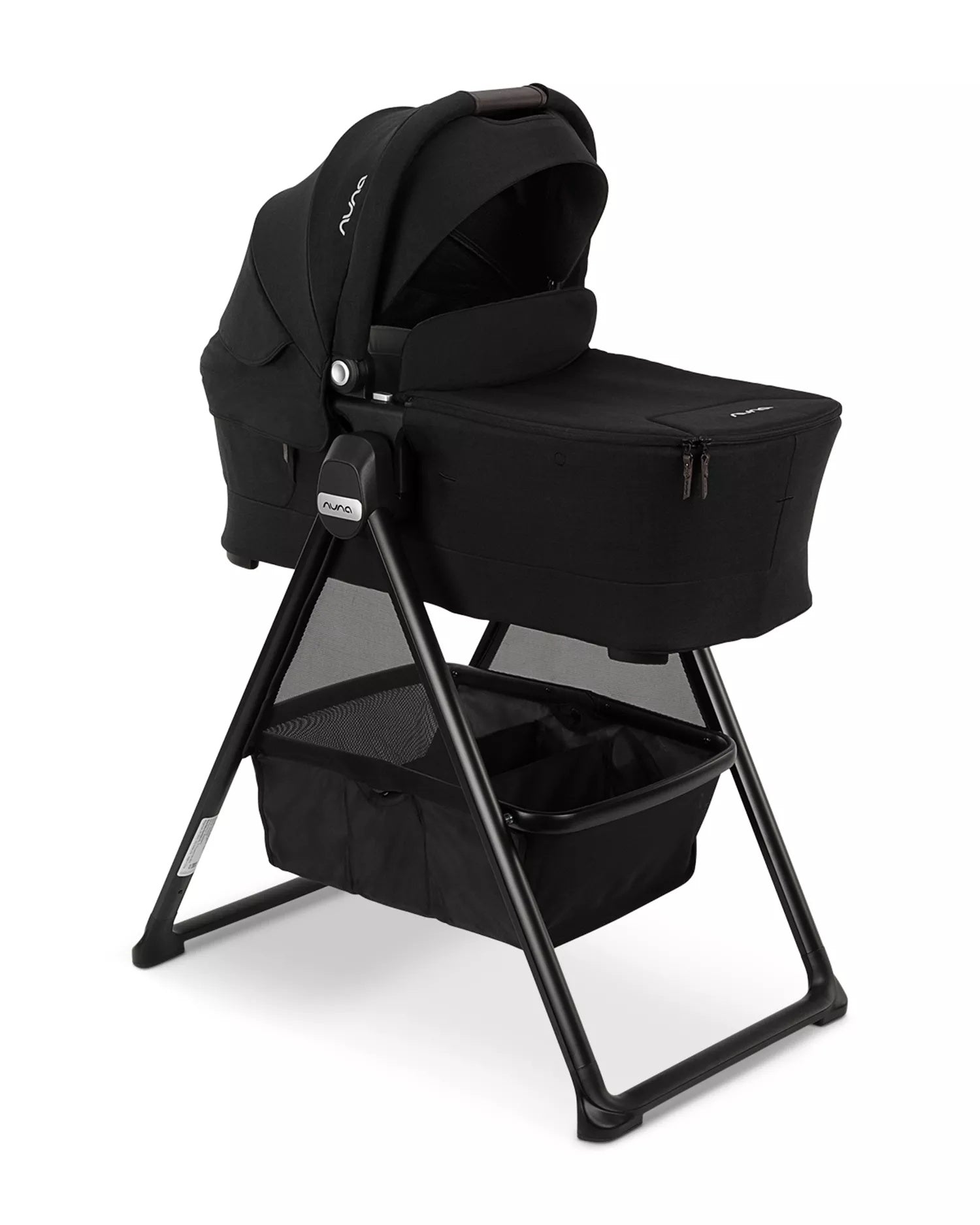 Nuna SWIV™ & TRIV™ series bassinet + stand - Caviar / Chocolate