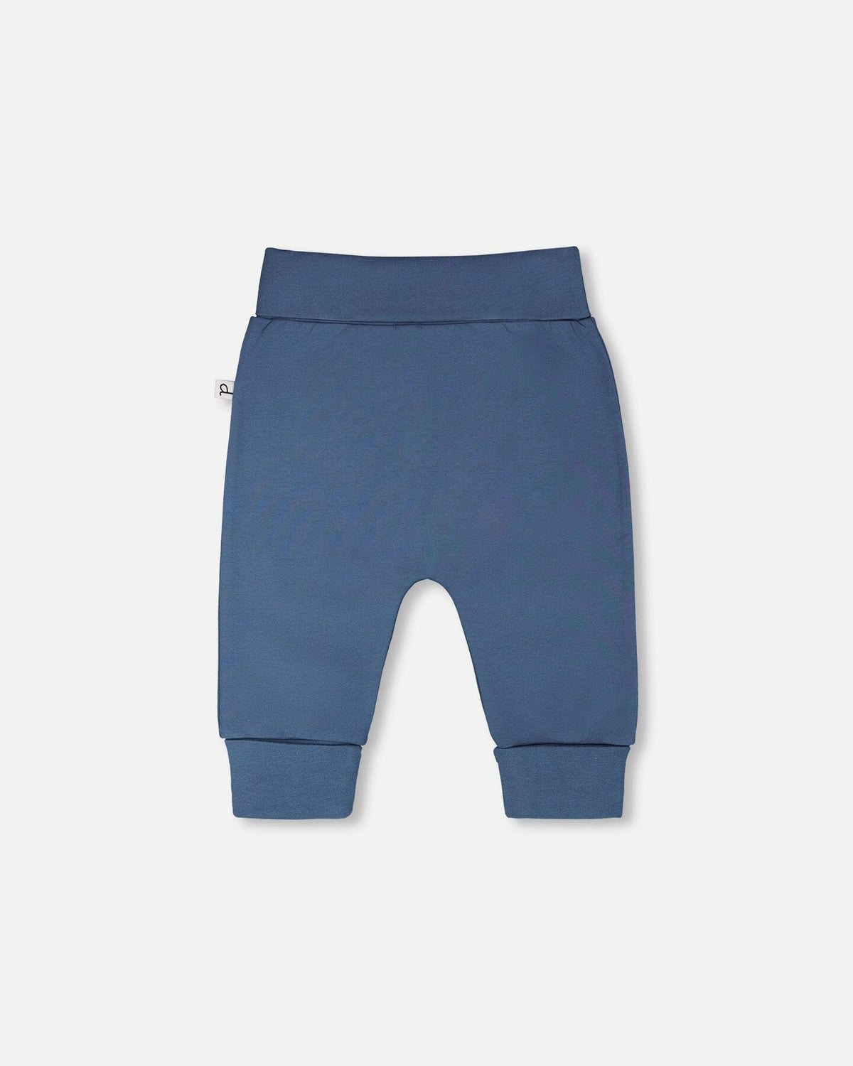Organic Cotton Jersey Evolutive Pants Medium Blue Pants deux par deux