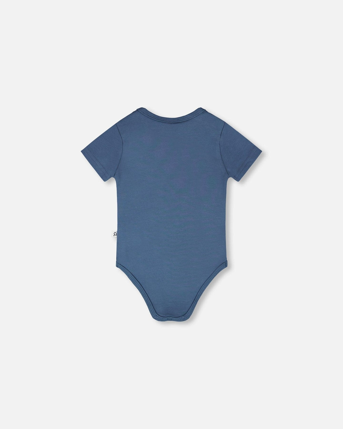 Evolutive Organic Cotton Jersey Onesie Medium Blue Bodysuits deux par deux
