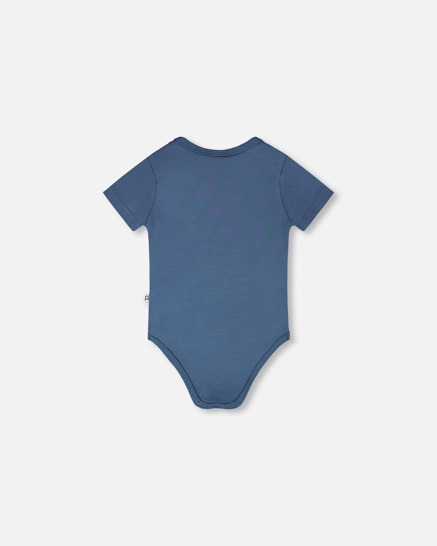 Evolutive Organic Cotton Jersey Onesie Medium Blue Bodysuits deux par deux