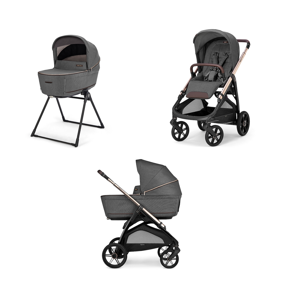 Aptica Newborn-Ready Stroller Bundle with Bassinet & Stand
