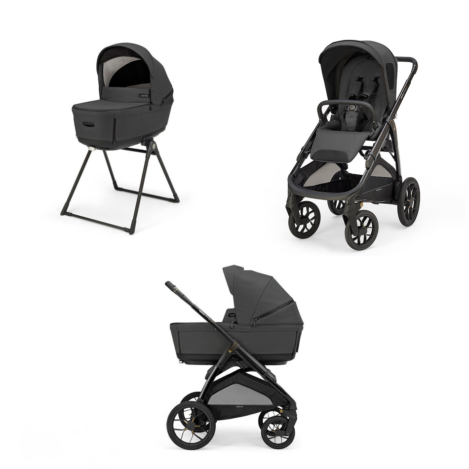 Aptica XT Newborn-Ready All-Terrain Stroller Bundle with Bassinet & Stand