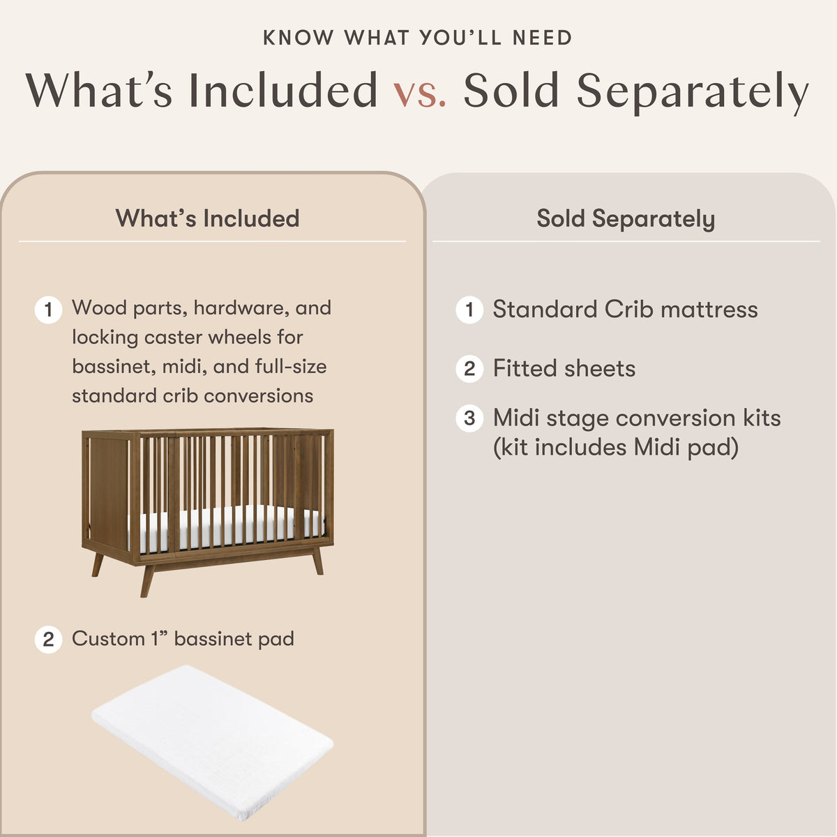 Palma 8-in-1 Convertible All-Stages Crib with Bassinet & Toddler Bed Kits Cribs Babyletto
