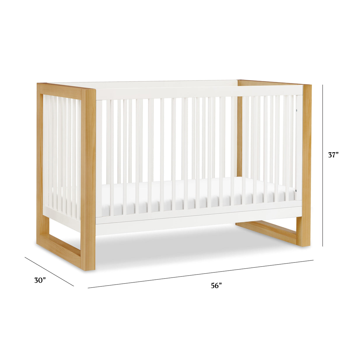 Nantucket 3-in-1 Convertible Crib with Toddler Bed Conversion Kit Cribs Namesake