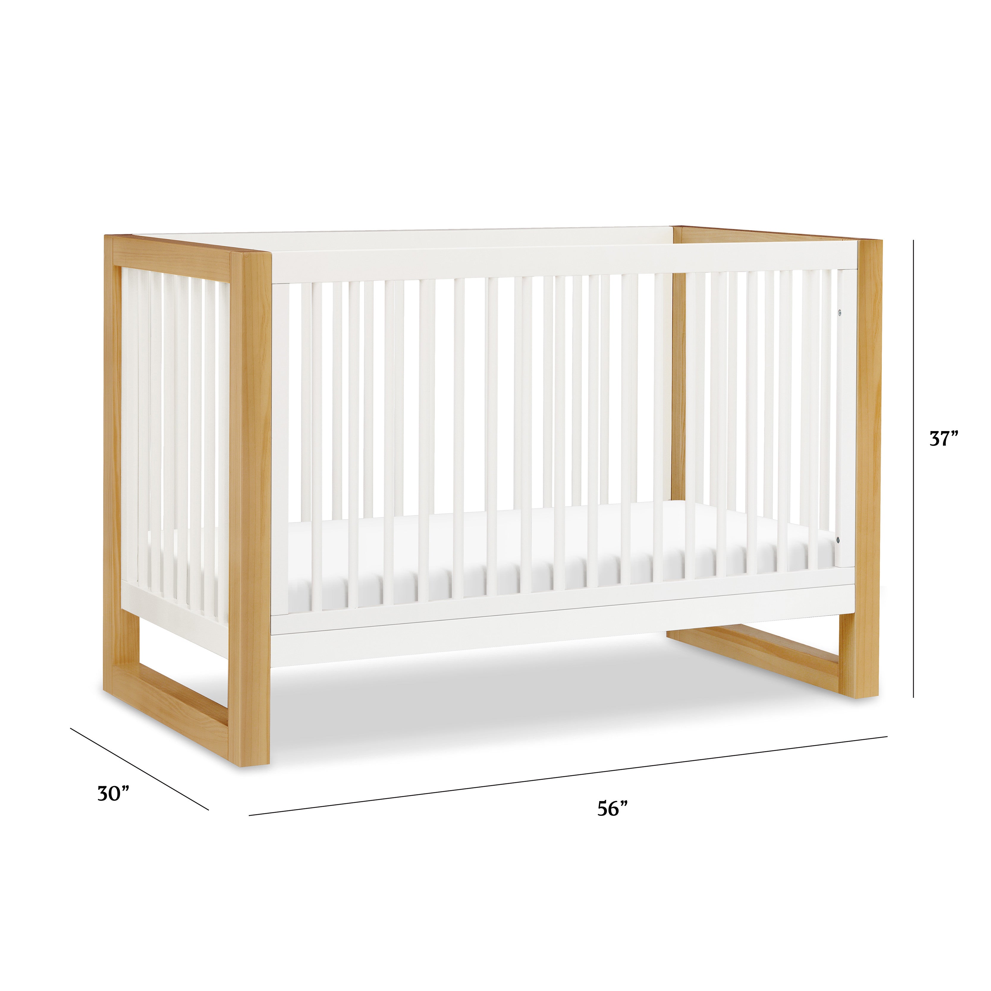 Nantucket 3-in-1 Convertible Crib with Toddler Bed Conversion Kit Cribs Namesake