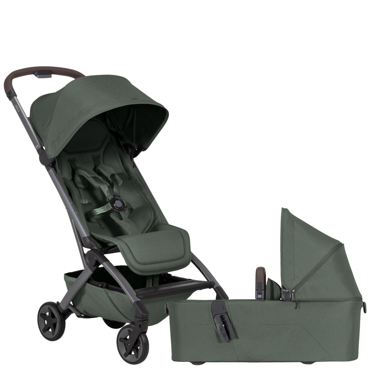Aer² Lightweight Stroller with Cot Strollers - Single joolz Forest Green