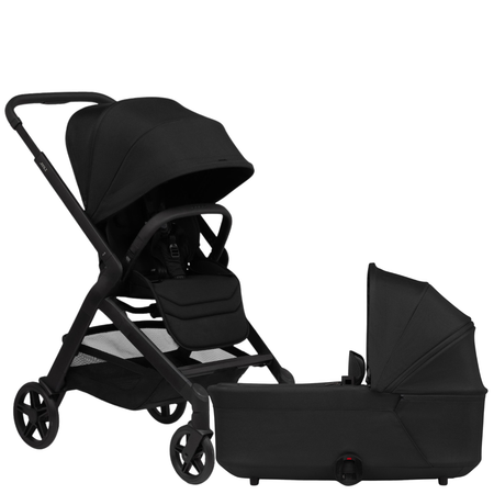 Hub2 Compact Stroller + Hub2 Cot Strollers - Single joolz Space Black