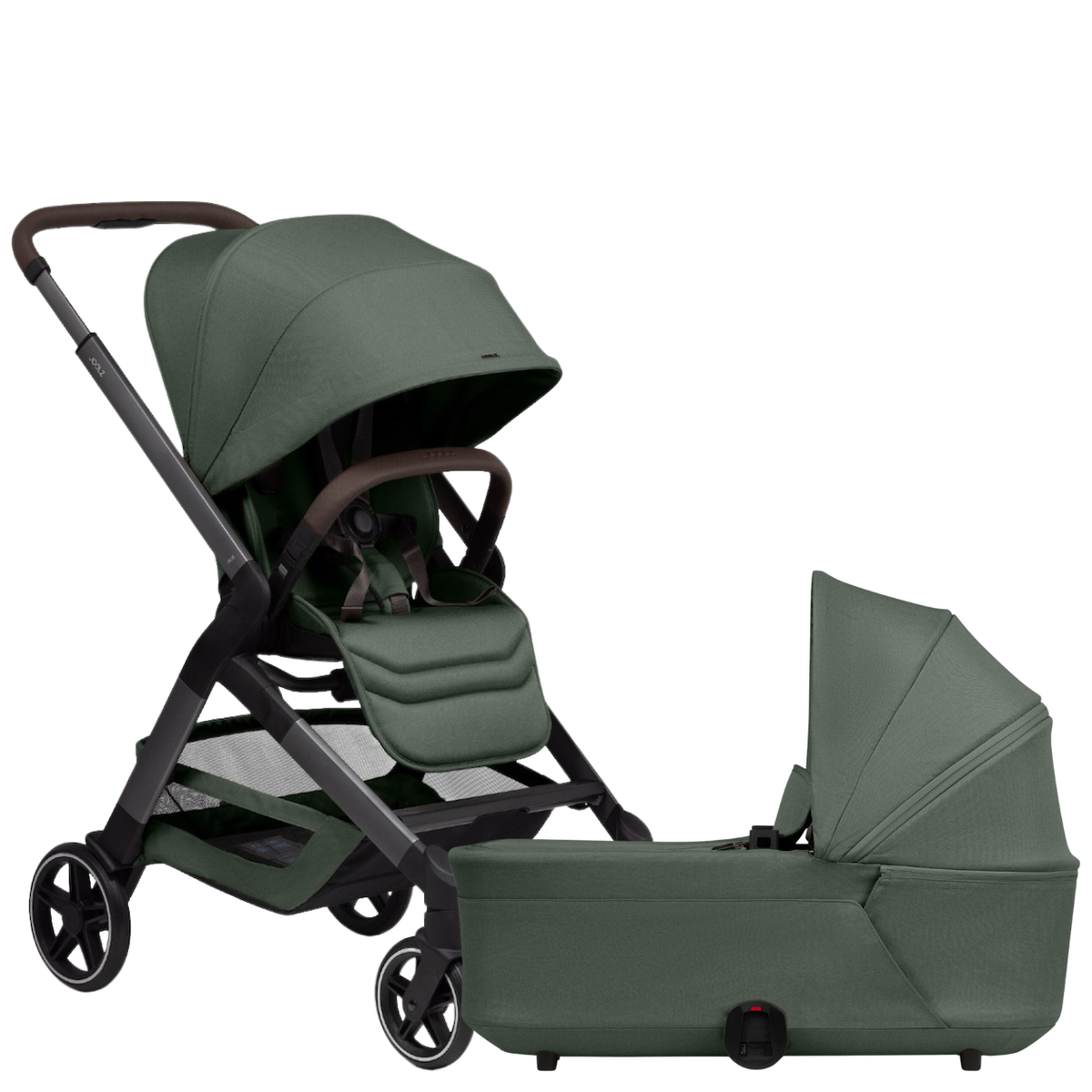 Hub2 Compact Stroller + Hub2 Cot Strollers - Single joolz Forest Green