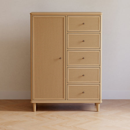 Marin with Cane Chifforobe Dressers Namesake Honey/Honey Cane