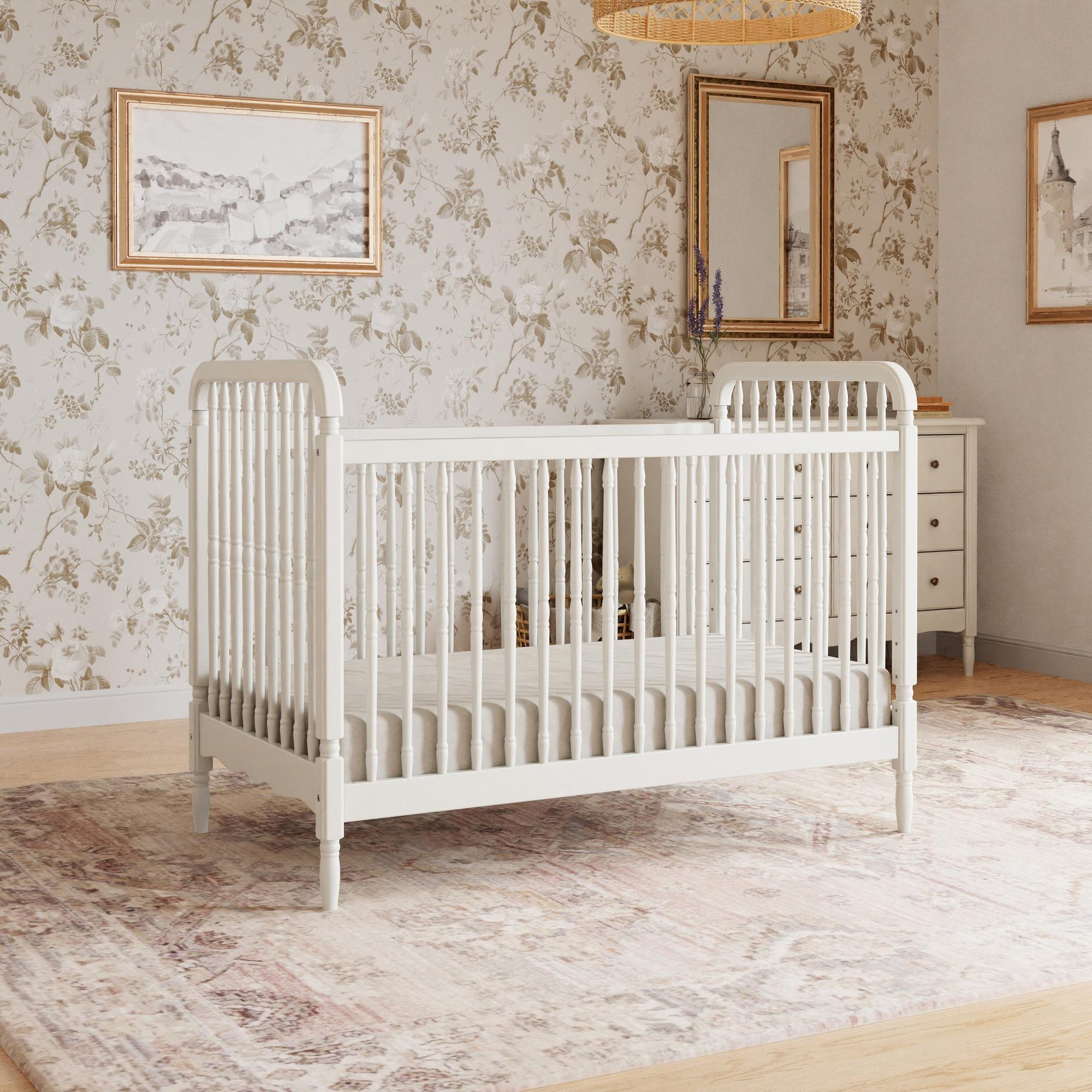 Liberty 3-in-1 Convertible Spindle Crib with Toddler Bed Conversion Kit Convertible Cribs Namesake