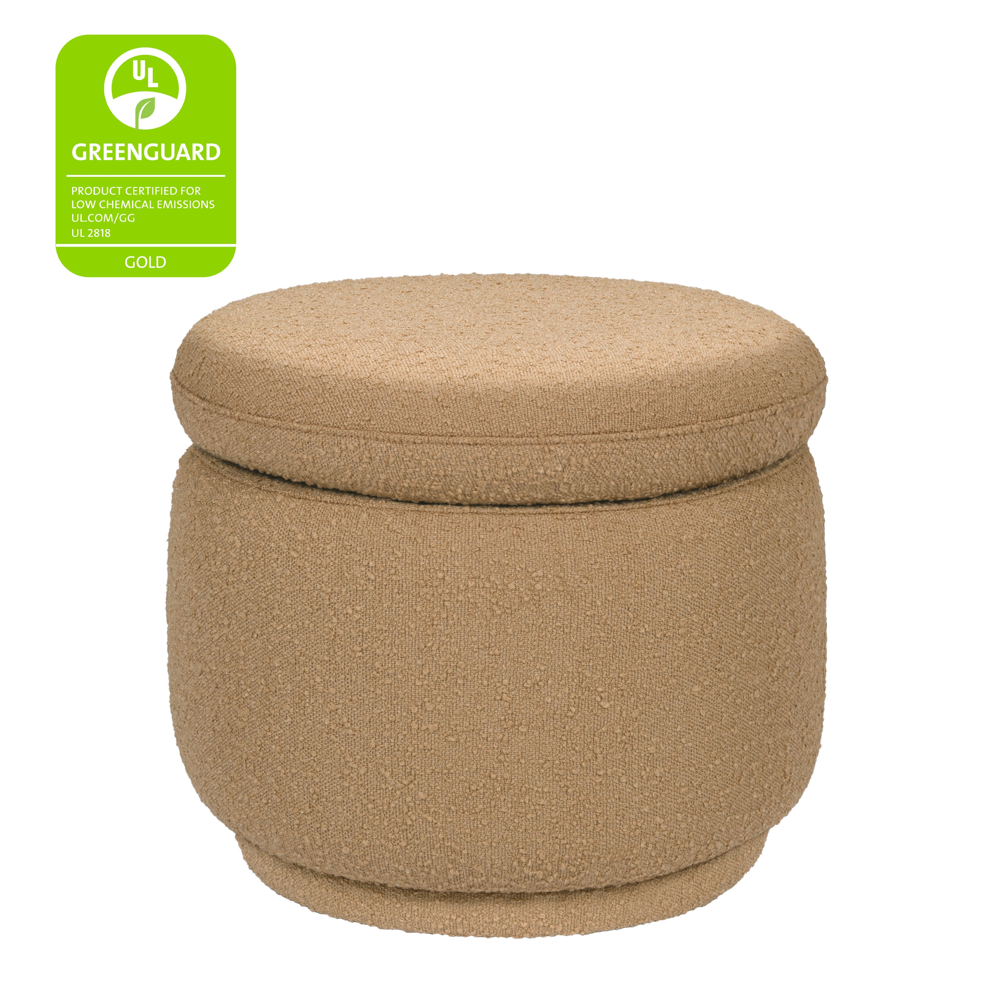 Enoki Storage Ottoman in Boucle Ottomans Babyletto