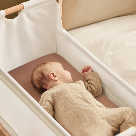 Bassinet 2 Pack Fitted Sheets - Blush Dot Fitted Sheets Snuz