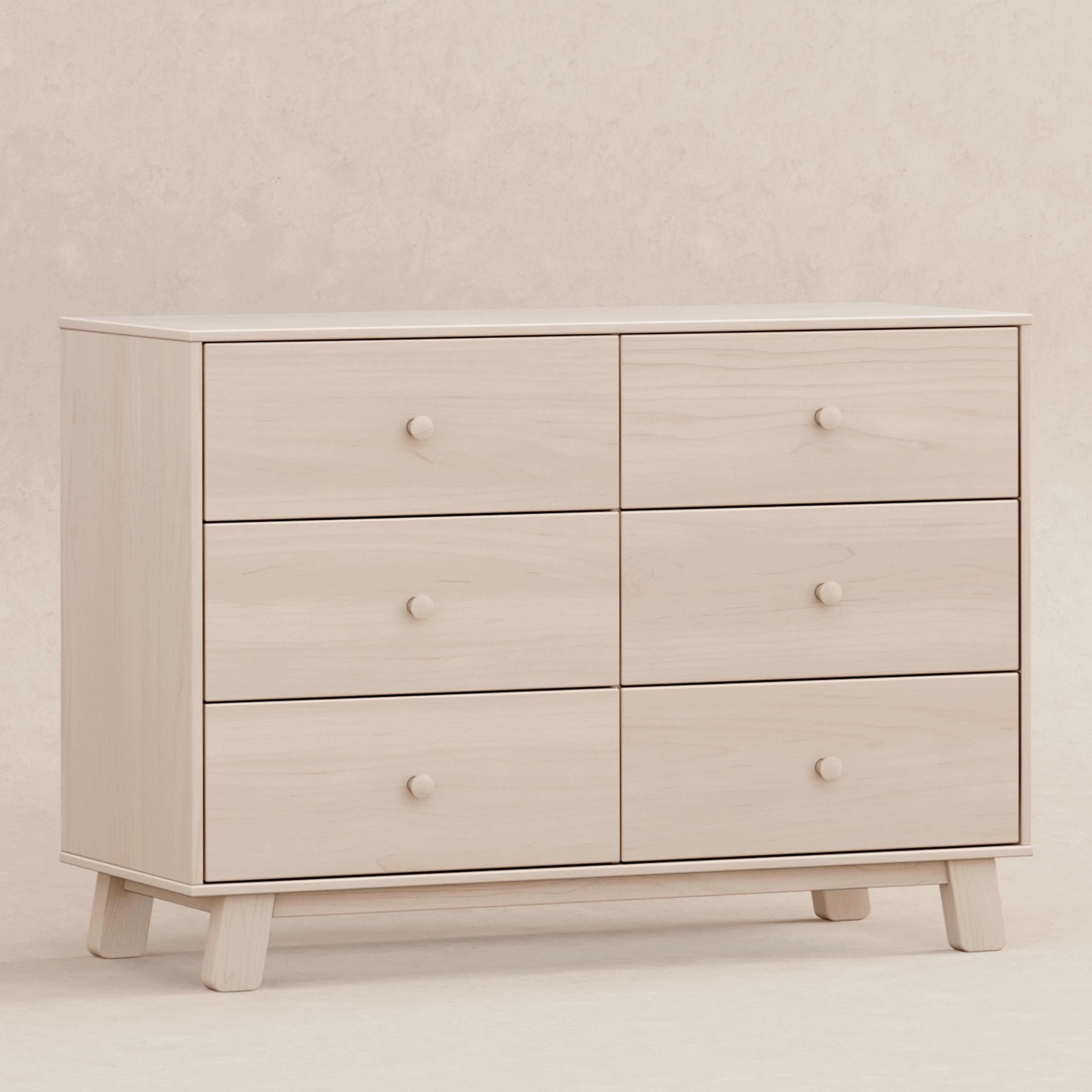 Hudson Modern 6-Drawer Double Dresser Dressers Babyletto