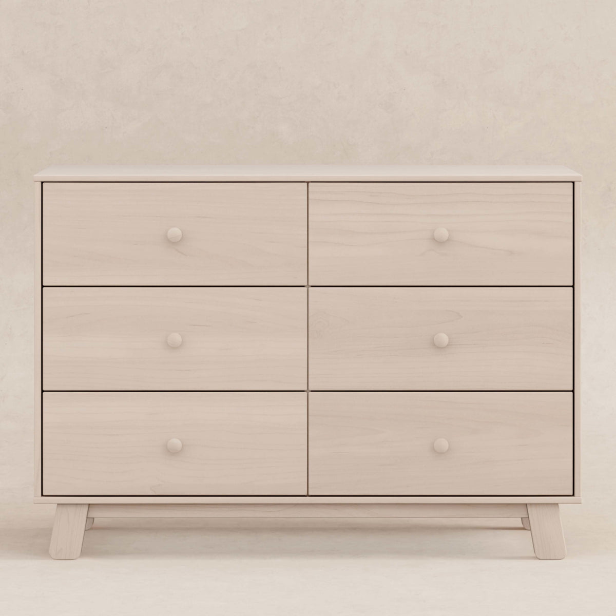 Hudson Modern 6-Drawer Double Dresser Dressers Babyletto Washed Natural