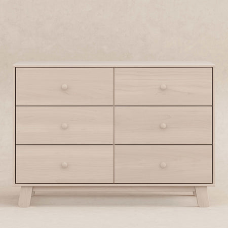 Hudson Modern 6-Drawer Double Dresser Dressers Babyletto Washed Natural