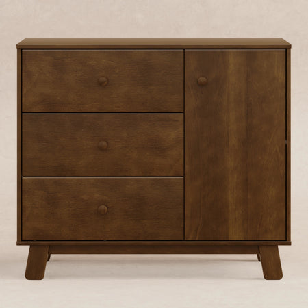 Hudson Modern 3-Drawer Dresser Dressers Babyletto Natural Walnut