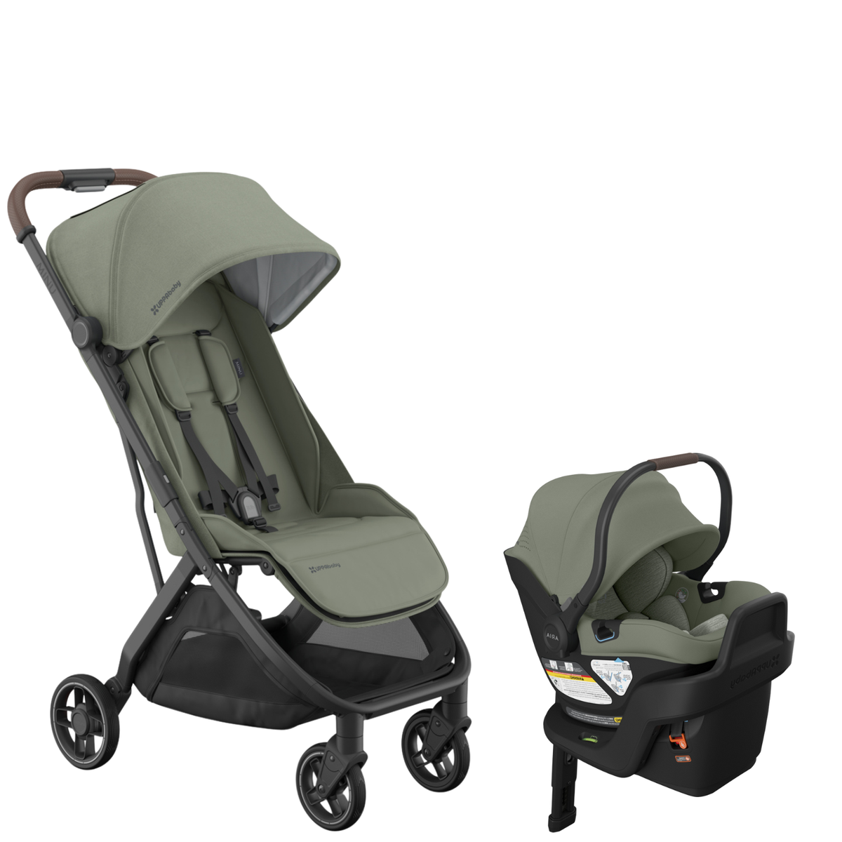 Minu V3 + ARIA V2 Lightweight Infant Travel System Strollers - Travel Systems UPPAbaby Evelyn