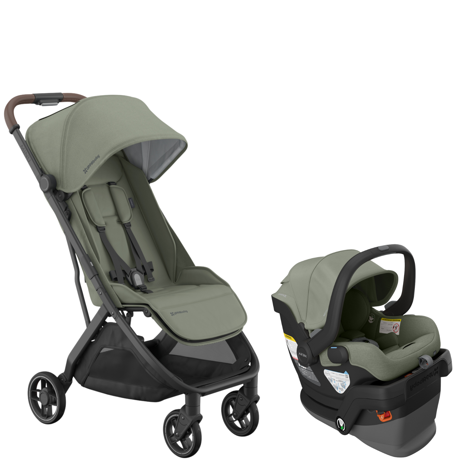 Minu V3 + MESA V3 Infant Car Seat Compact Travel System Strollers - Travel Systems UPPAbaby Evelyn