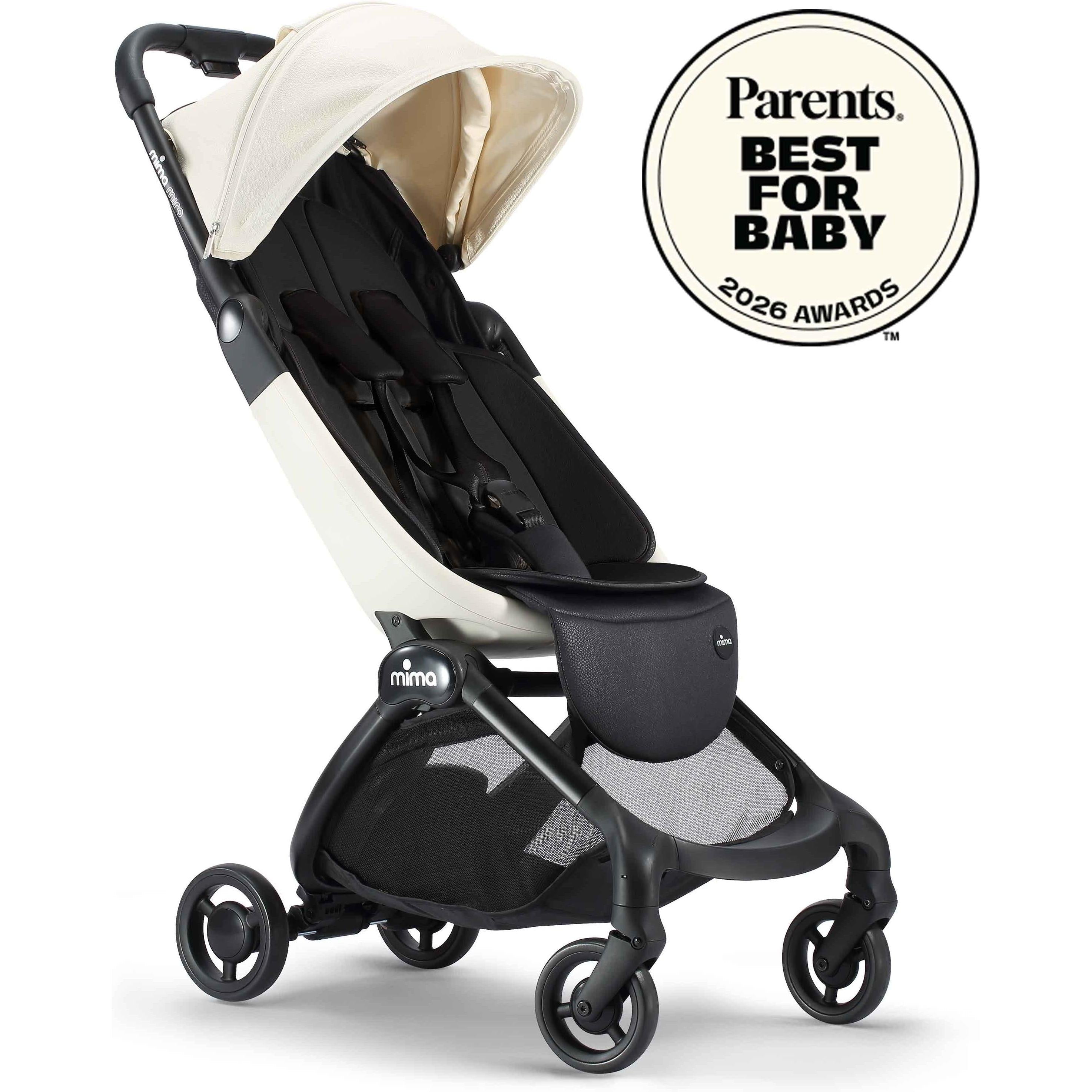 Miro Stroller Strollers - Single Mima White
