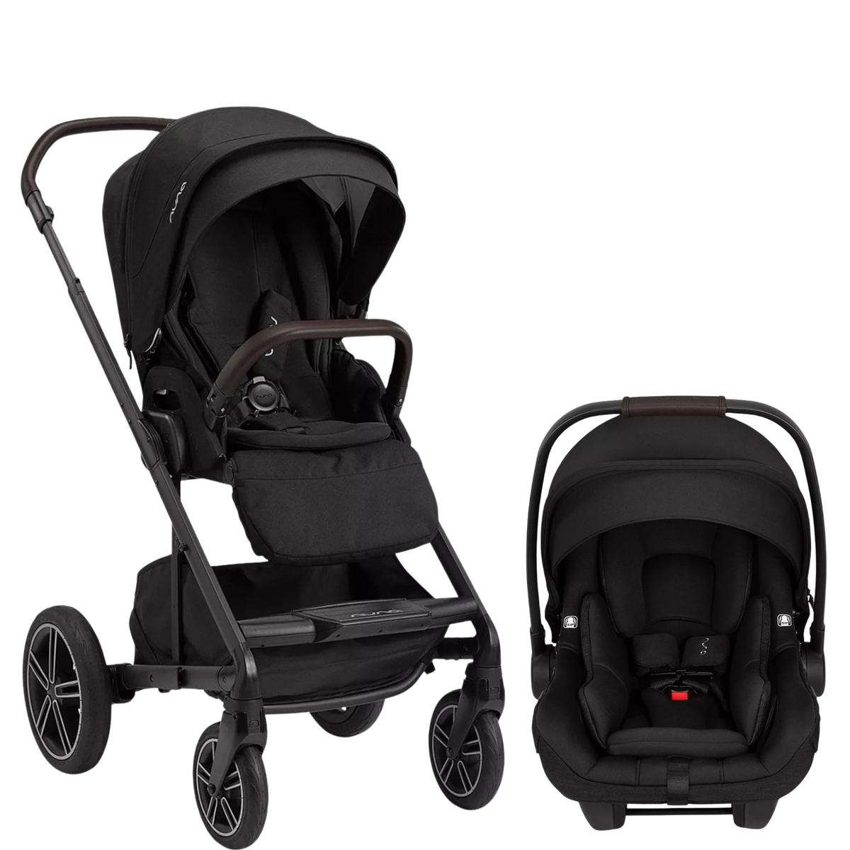 Mixx Next + Pipa Aire RX Travel System Strollers - Travel Systems Nuna Caviar / Chocolate