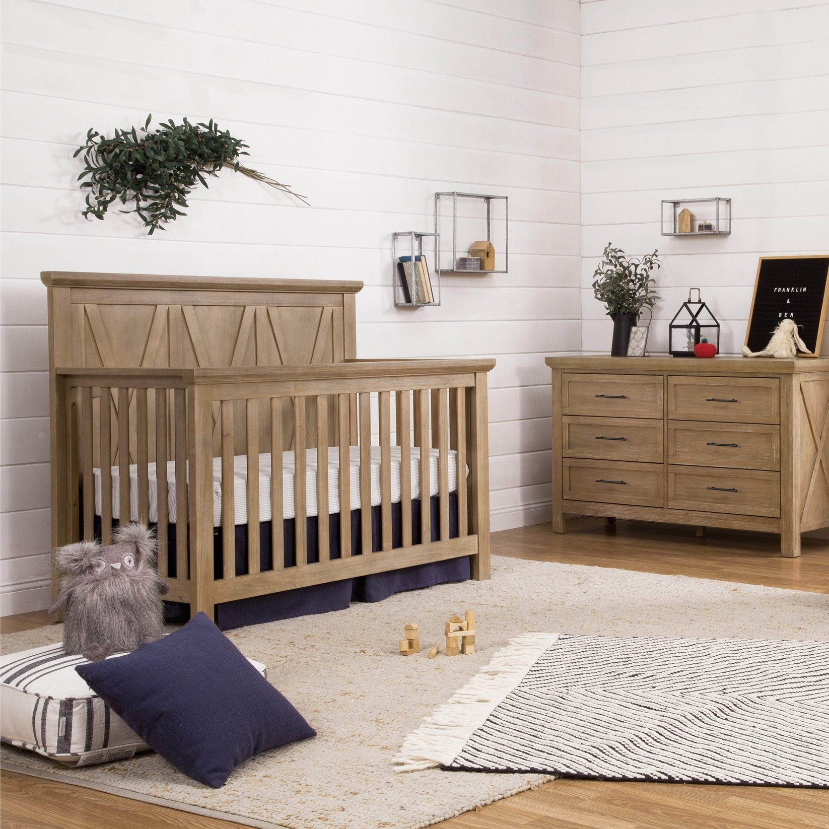 crib and dresser Emory Farmhouse Convertible & toxic finish Size:L/ US 10 Cetims Sexy V Neck basics