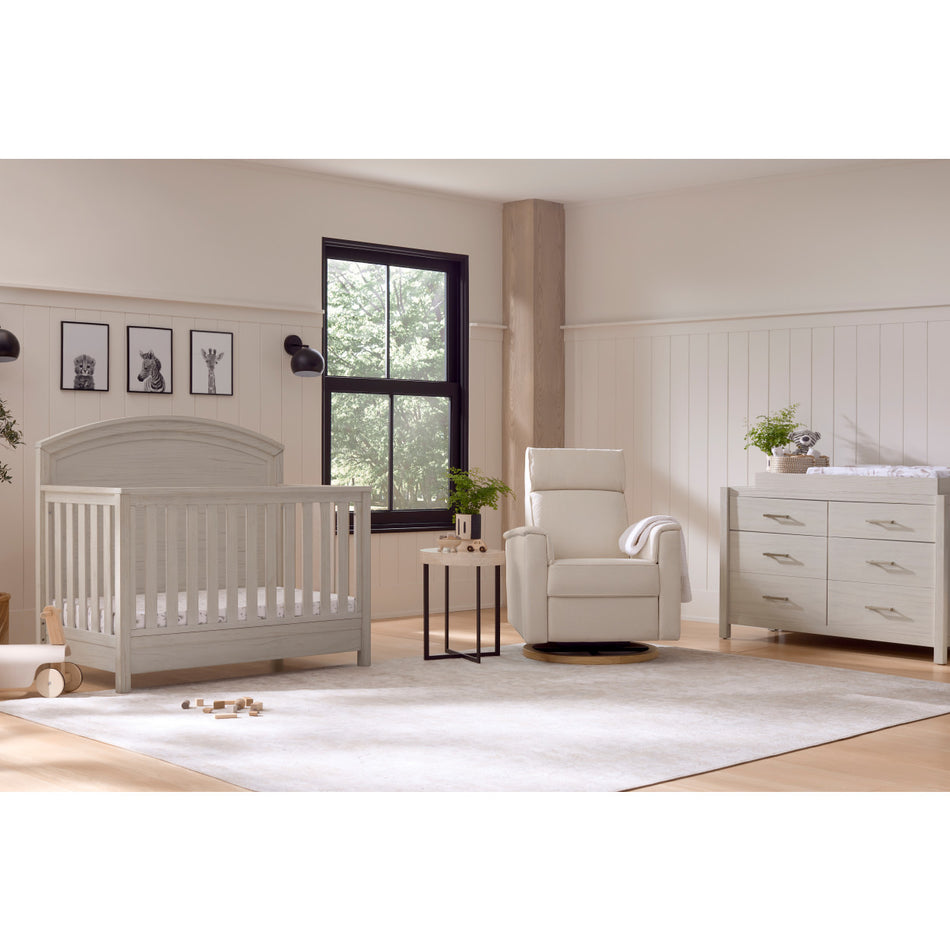 light brown crib and dresser set Natart 3 Piece Nursery Set