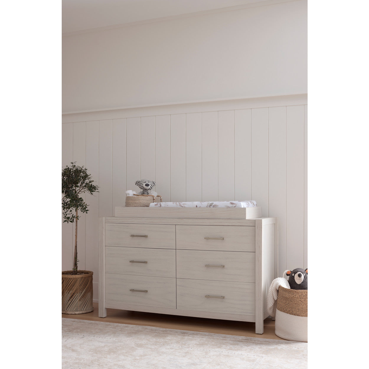 Monogram by Namesake Hemsted 4-in-1 Convertible Crib Walnut Driftwood