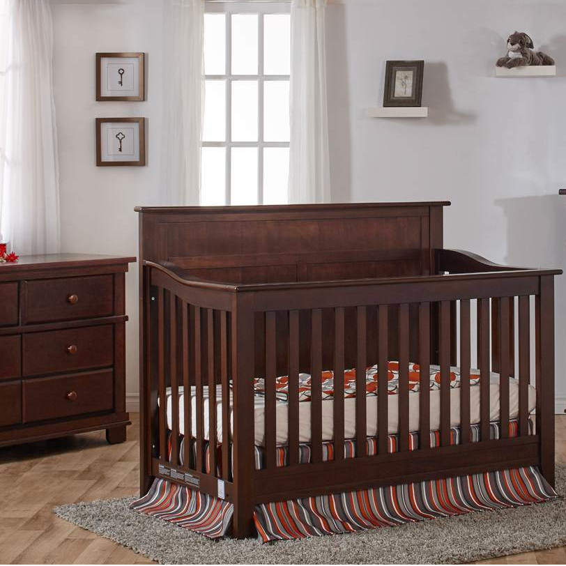 Napoli Flat-Top Forever Crib + Double Dresser Set Crib Sets Pali Mocachinno