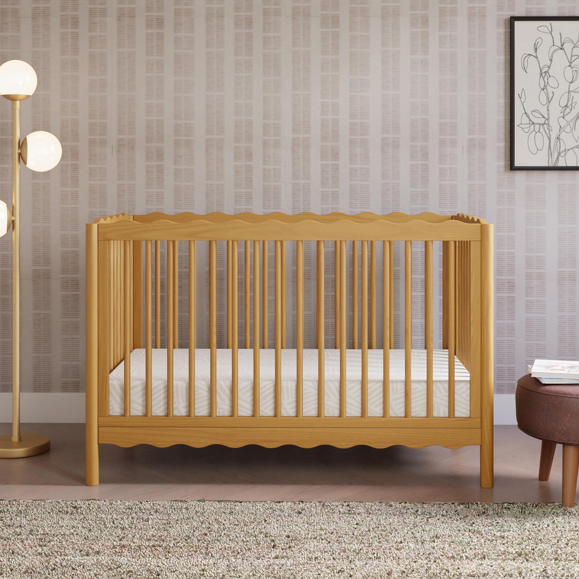 Babyletto Swell 4-in-1 Convertible Crib with Toddler Bed Conversion Kit Convertible Cribs Babyletto