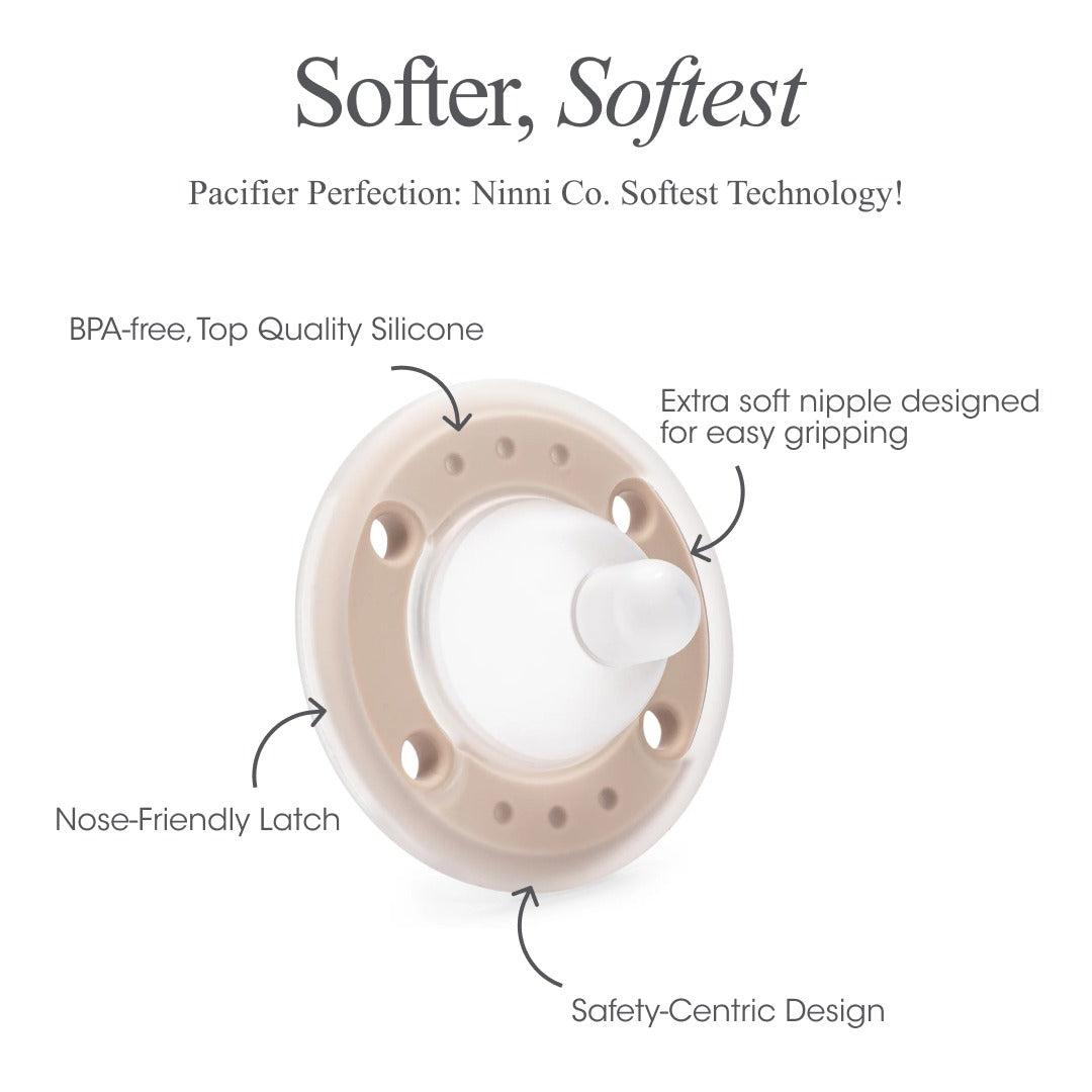 Ninimo Pacifier Ninni Pacifier 2-Pack - Onyx – Destination Baby & Kids