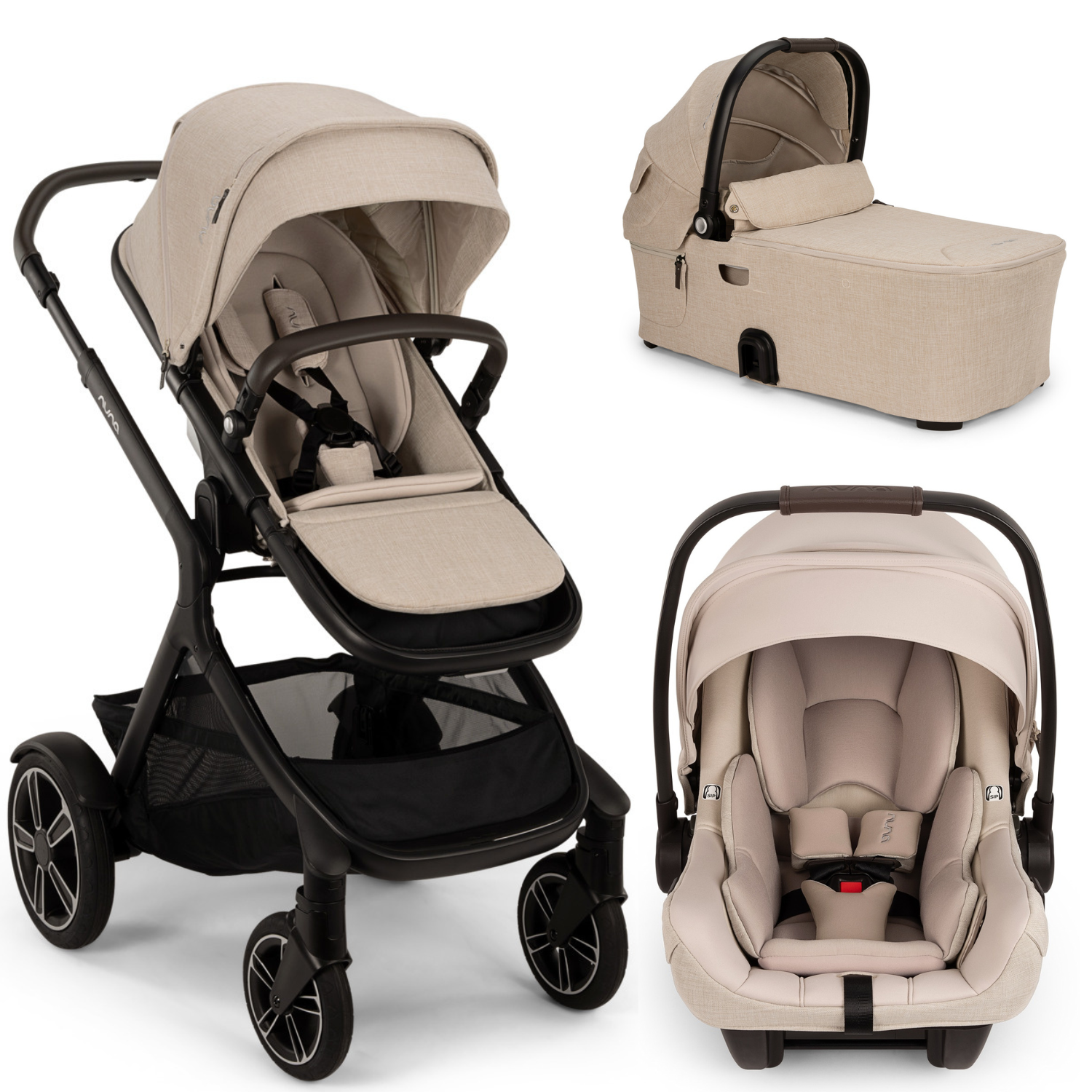 Nuna DEMI Next + Rider Board Stroller - Biscotti