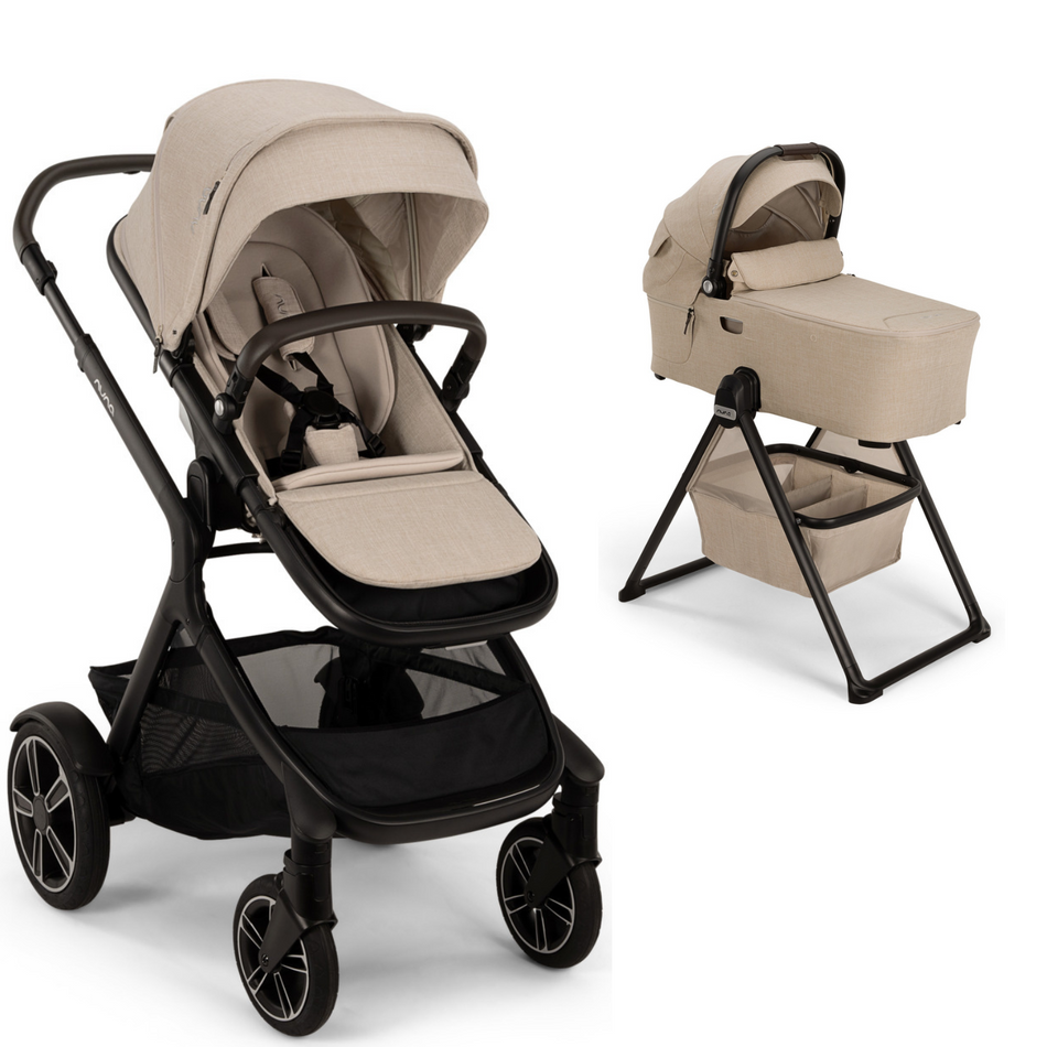 DEMI next Stroller + Bassinet Strollers - Single Nuna Biscotti