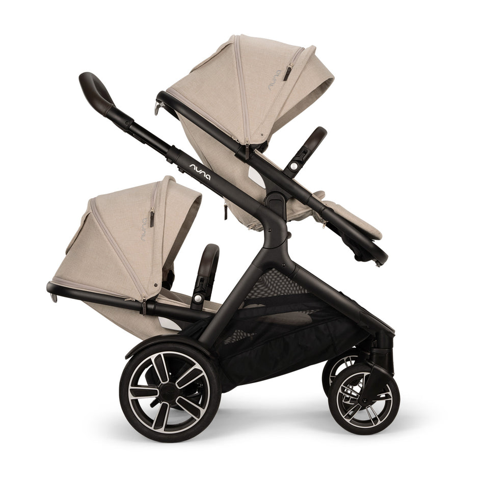DEMI Next Double Stroller + Rider board Strollers - Double Nuna Biscotti Beige