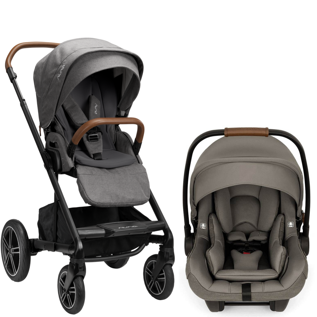 Mixx Next + Pipa Aire RX Travel System Strollers - Travel Systems Nuna Granite