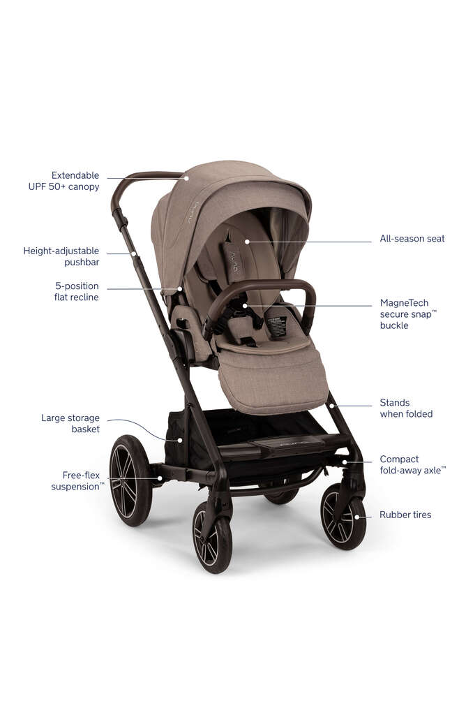 Nuna Mixx Next + Pipa Aire RX Travel System - Biscotti