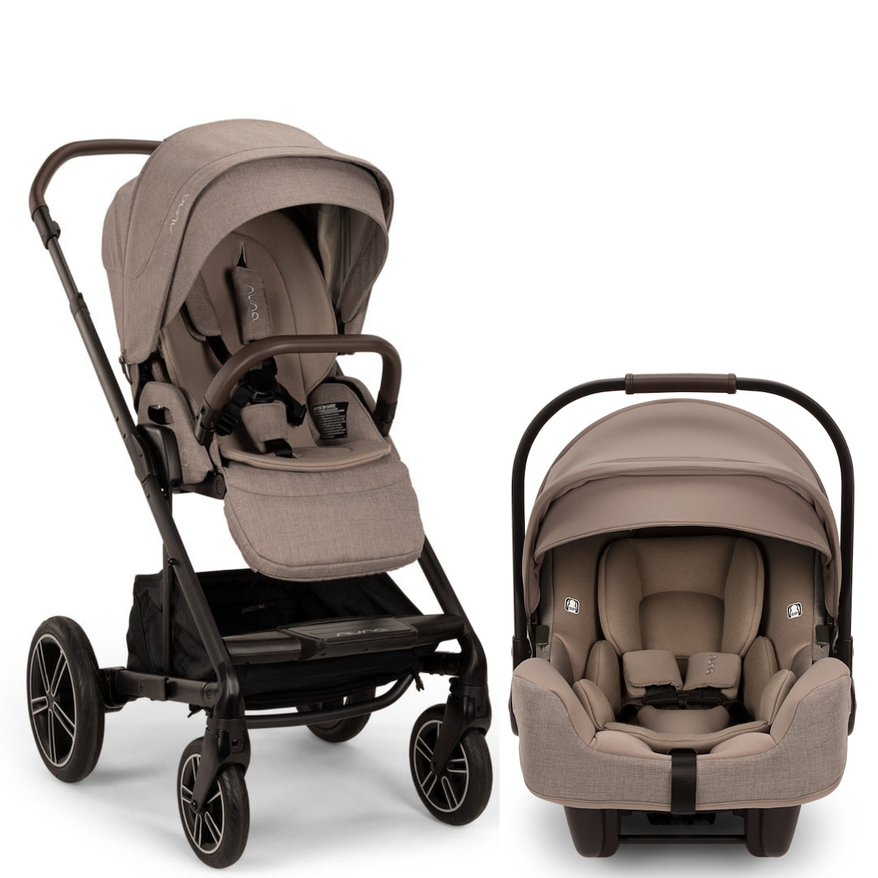 Nuna MIXX Next Stroller + PIPA RX Travel System, Granite