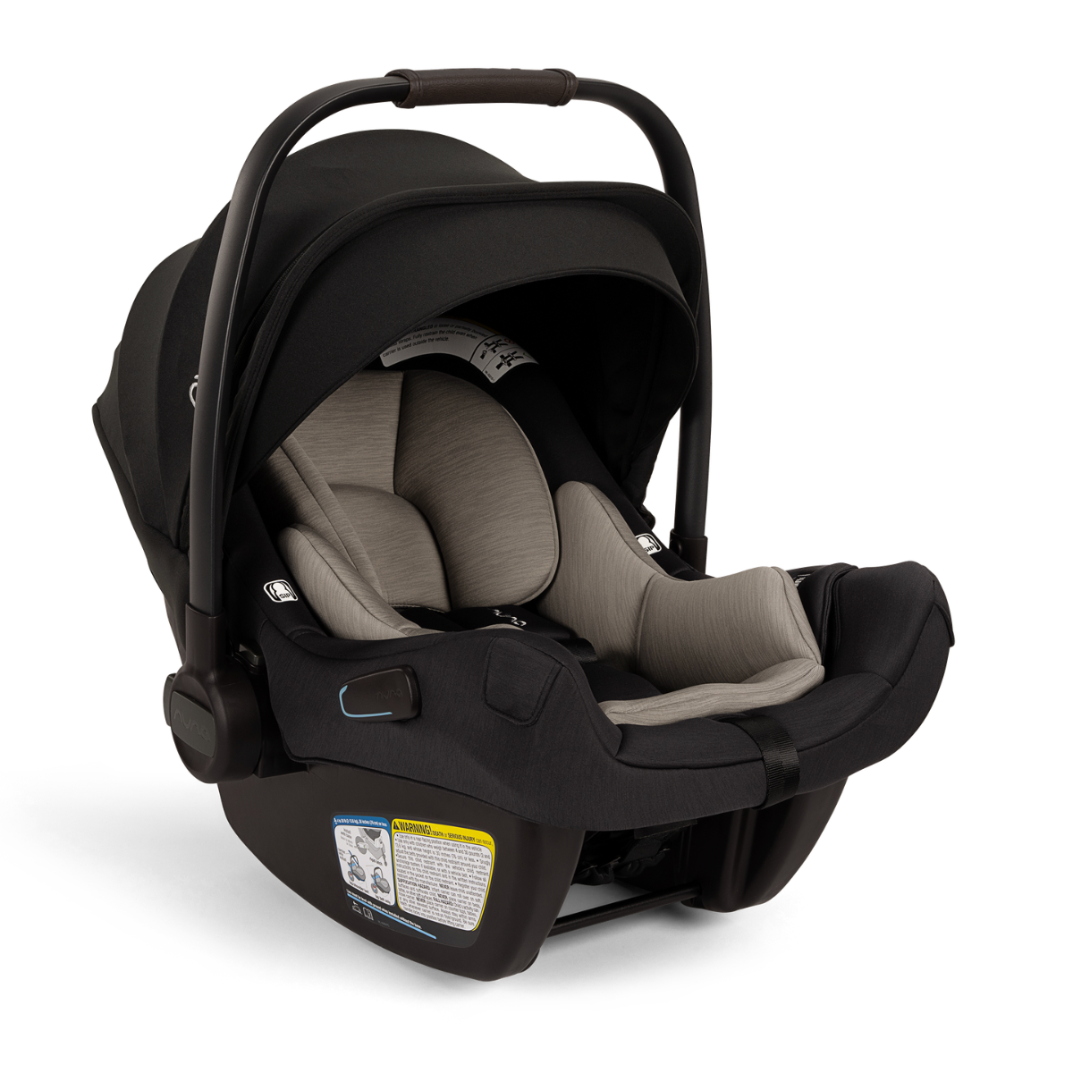 PIPA aire + PIPA series base Car Seats - Infant Nuna Caviar w/ Chocolate