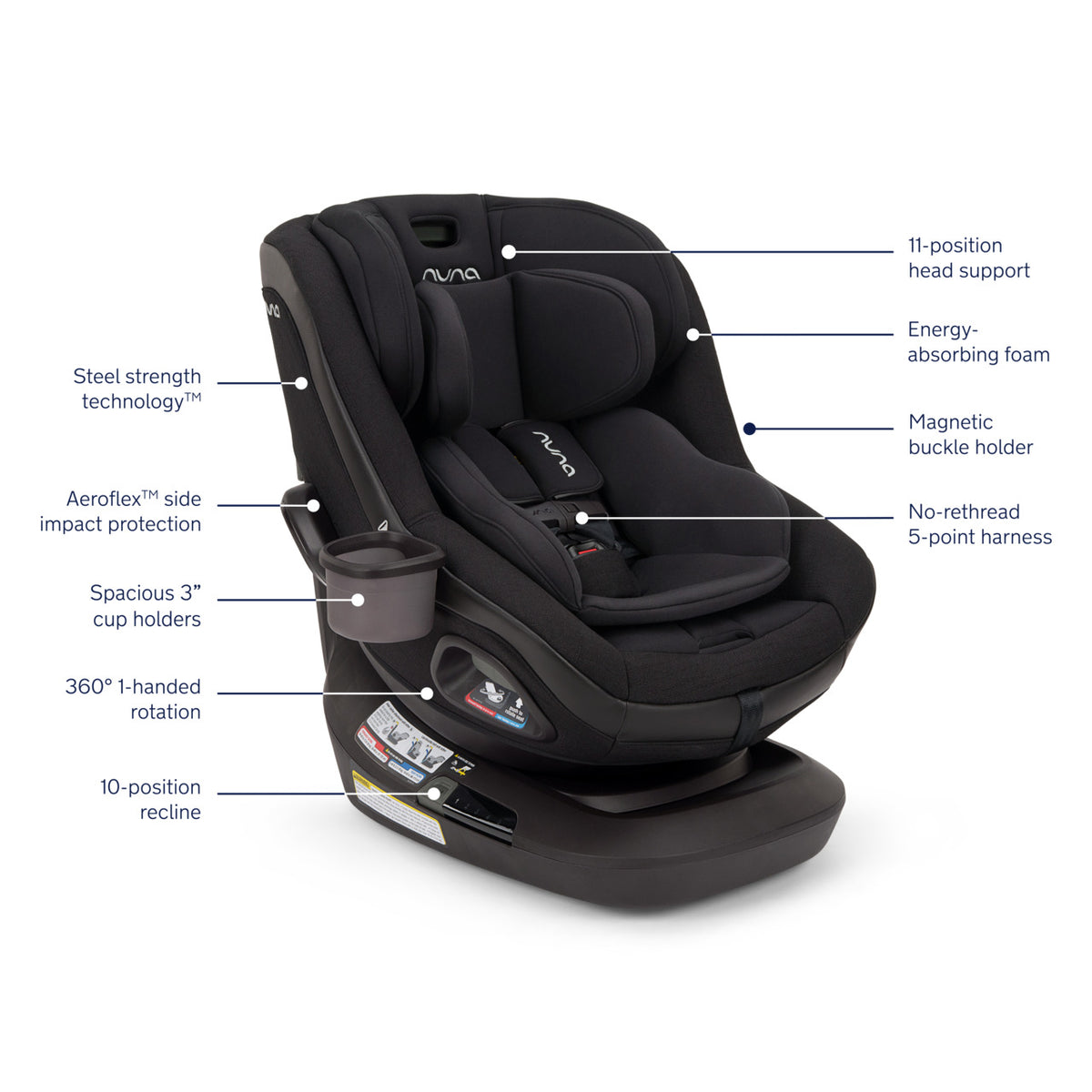 REVV maxx Rotating Convertible Car Seat Car Seats - Convertible Nuna