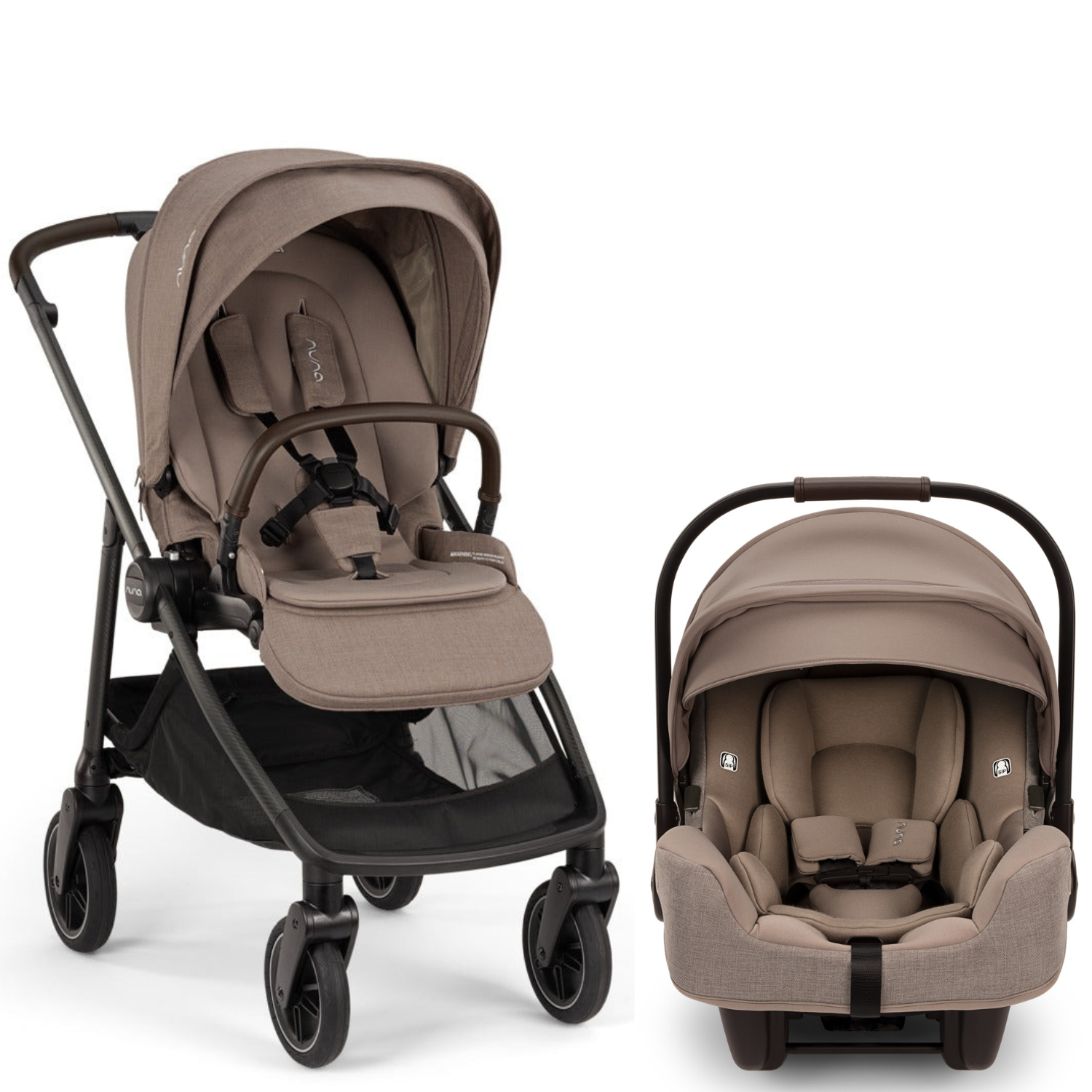 Nuna SWIV Stroller + PIPA AIRE RX - Biscotti – Destination Baby & Kids