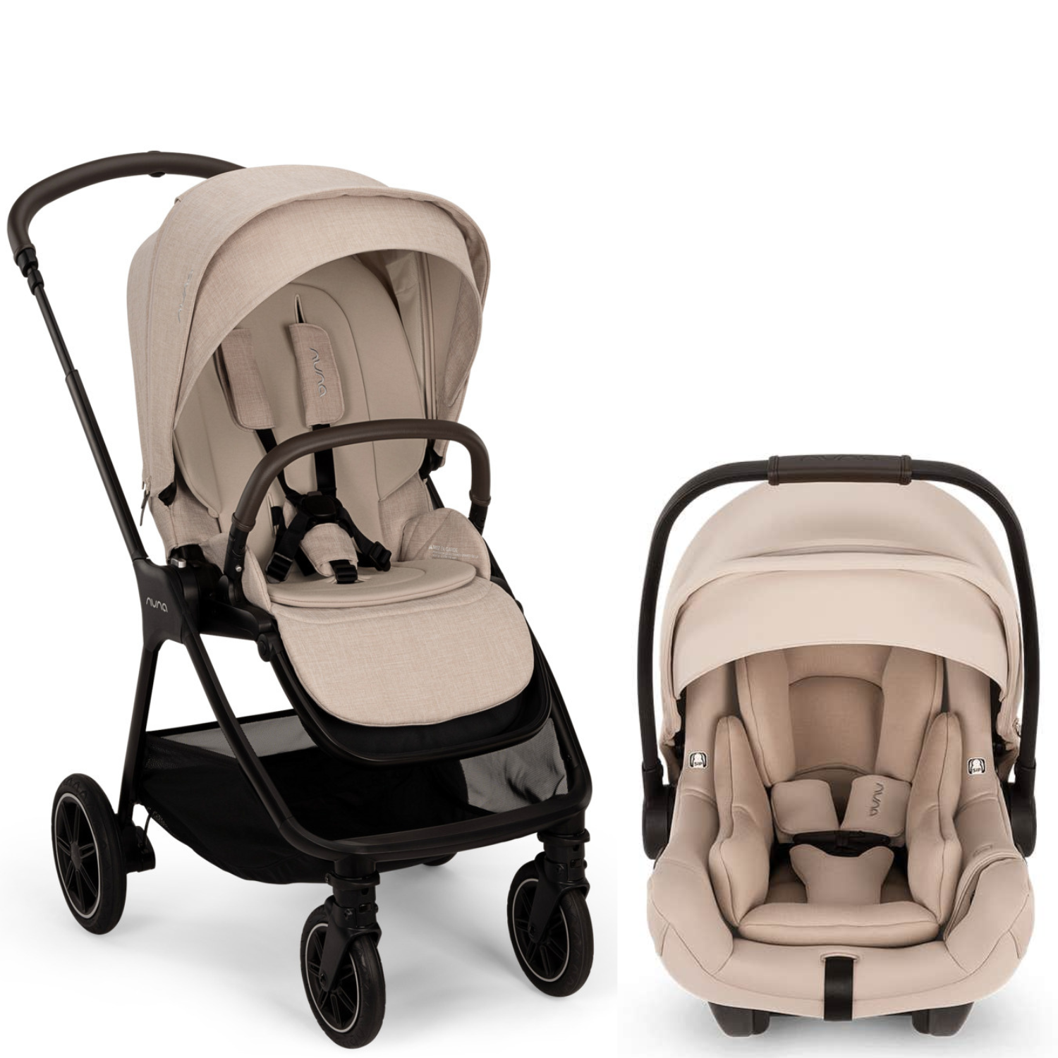 Nuna TRIV Next Lightweight Compact Stroller + PIPA AIRE Travel