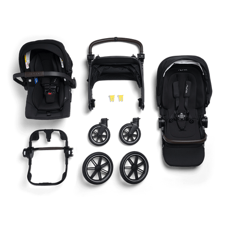 nuna triv stroller and bassinet Nuna TRIV LX + PIPA urbn Travel System + Bassinet w/ Stand in Caviar – Destination Baby & Kids