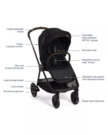 TRIV Next + PIPA urbn Travel System Strollers - Travel Systems Nuna