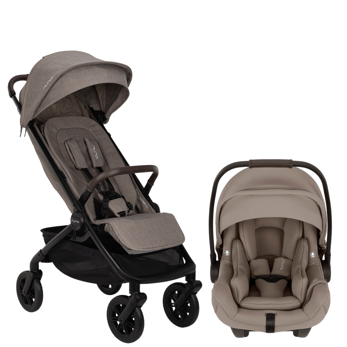 TRVL 360 Travel System with PIPA AIRE Infant Car Seat Strollers - Travel Systems Nuna Cedar