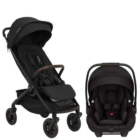 TRVL 360 Travel System with PIPA AIRE RX Infant Car Seat Strollers - Travel Systems Nuna Caviar