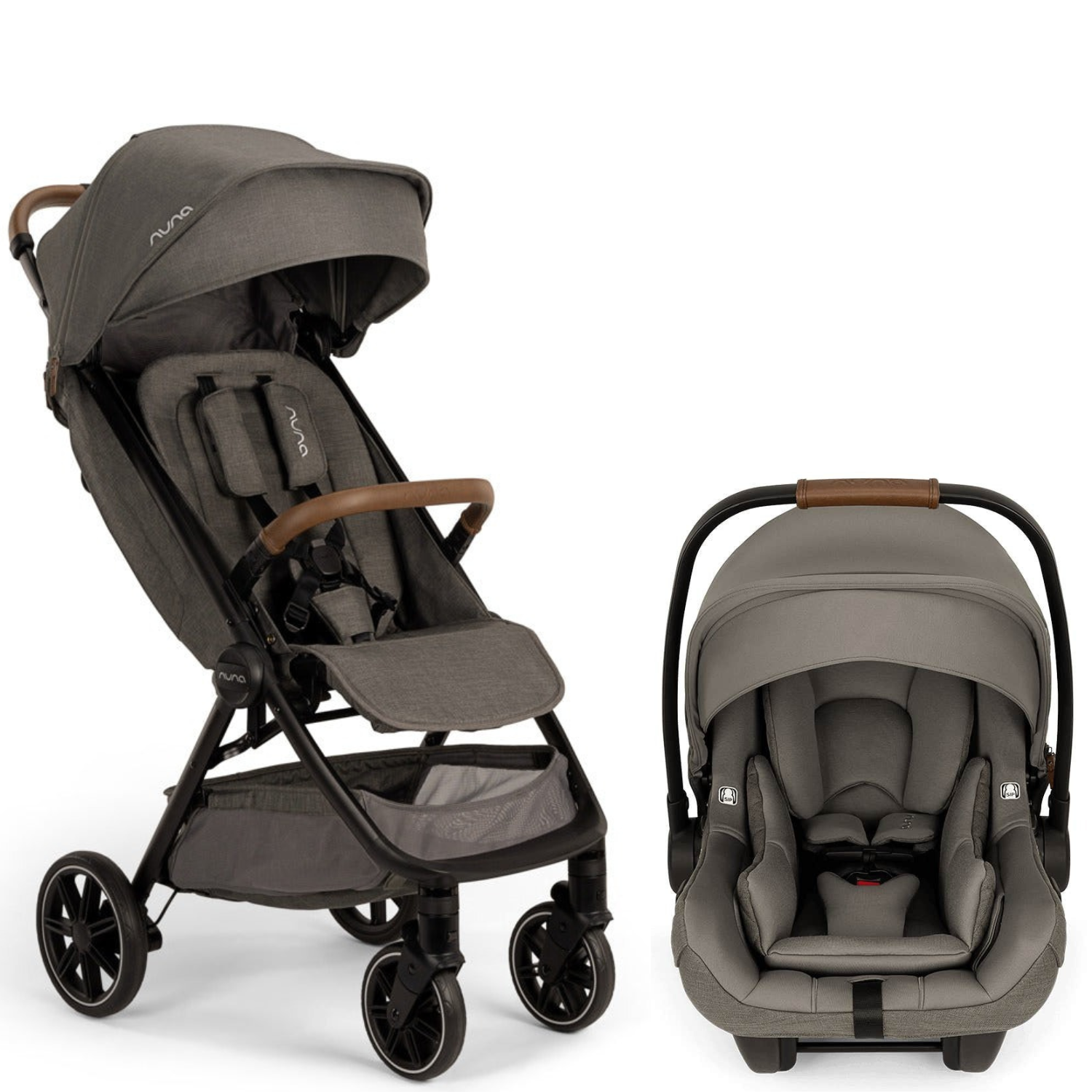 nuna trvl lx stroller - caviar TRVL LX Nuna Stroller Granite